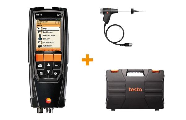 testo 320 basic set - Flue gas measurement on oil and gas systems