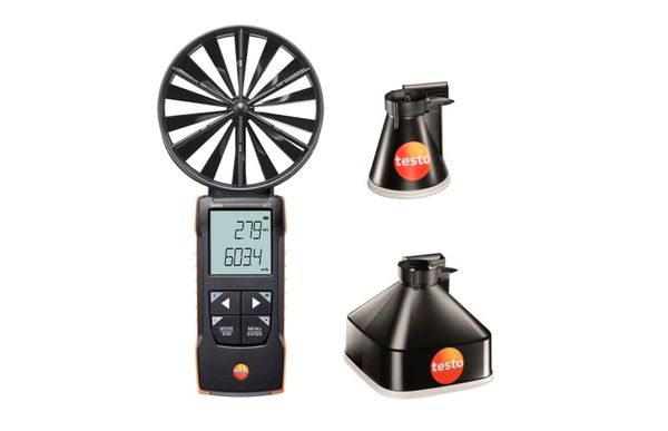 testo 417 комплект 1 - Анемометр и набор воронок