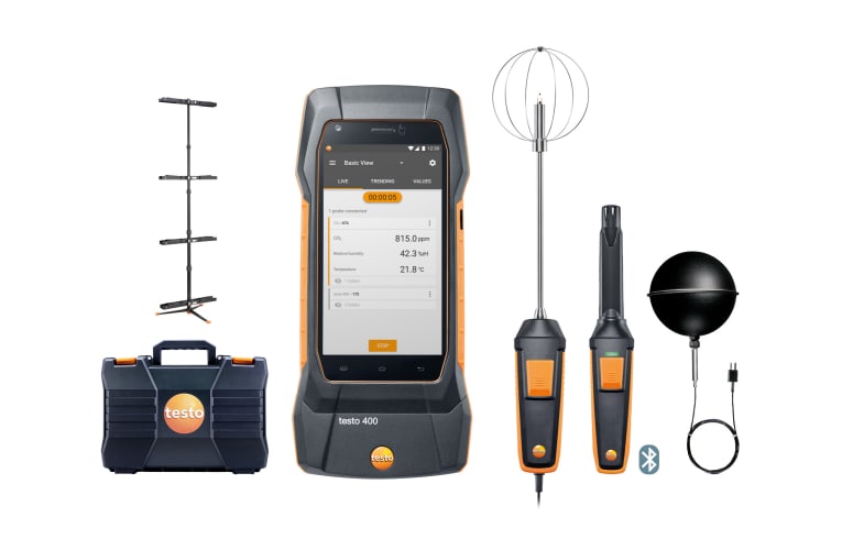 testo 400 IAQ and comfort kit with tripod, фото 1