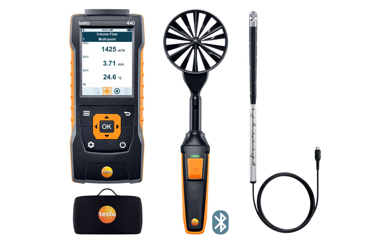testo 440 Комплект для вентиляции 2 с Bluetooth®, фото 1