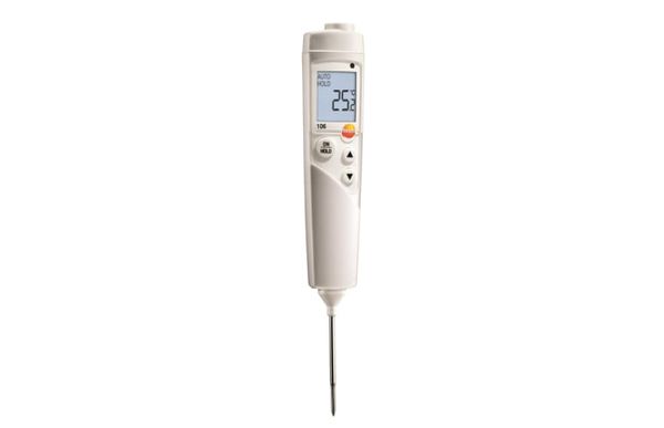testo 106 - Компактный термометр для пищевого сектора с сигналом тревоги