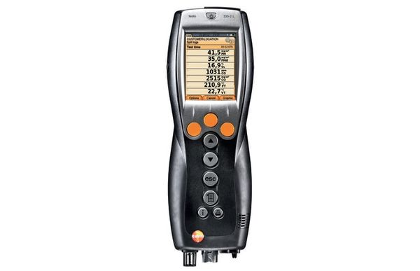 testo 330-2 LL heating constructor's set - flue gas measurement on gas, oil and solid fuel systems