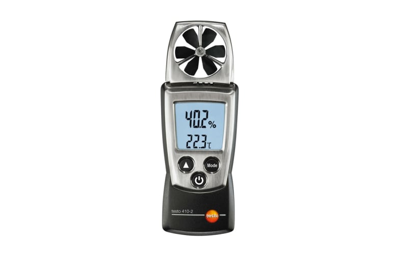 testo 410-2 - Карманный анемометр с крыльчаткой и сенсором влажности Testo, фото 1