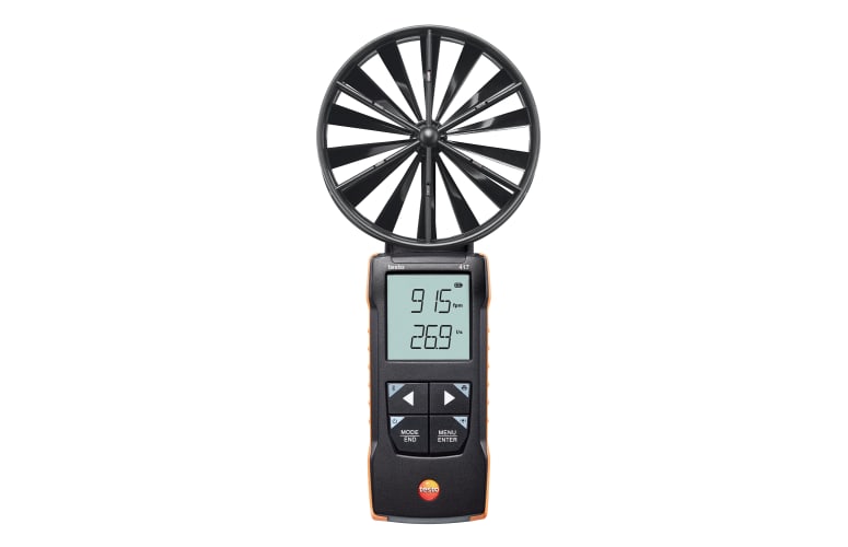 testo 417 - Анемометр с крыльчаткой 100 мм и подключением к приложению, фото 1